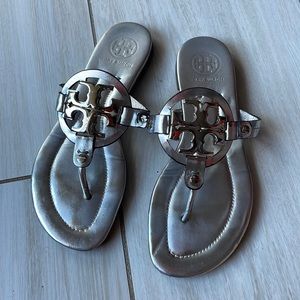 Tory Burch Miller Mirror Leather Sandals